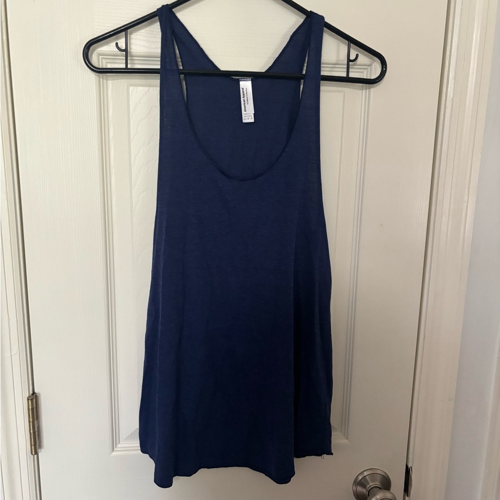 American Apparel Blue Tank Top